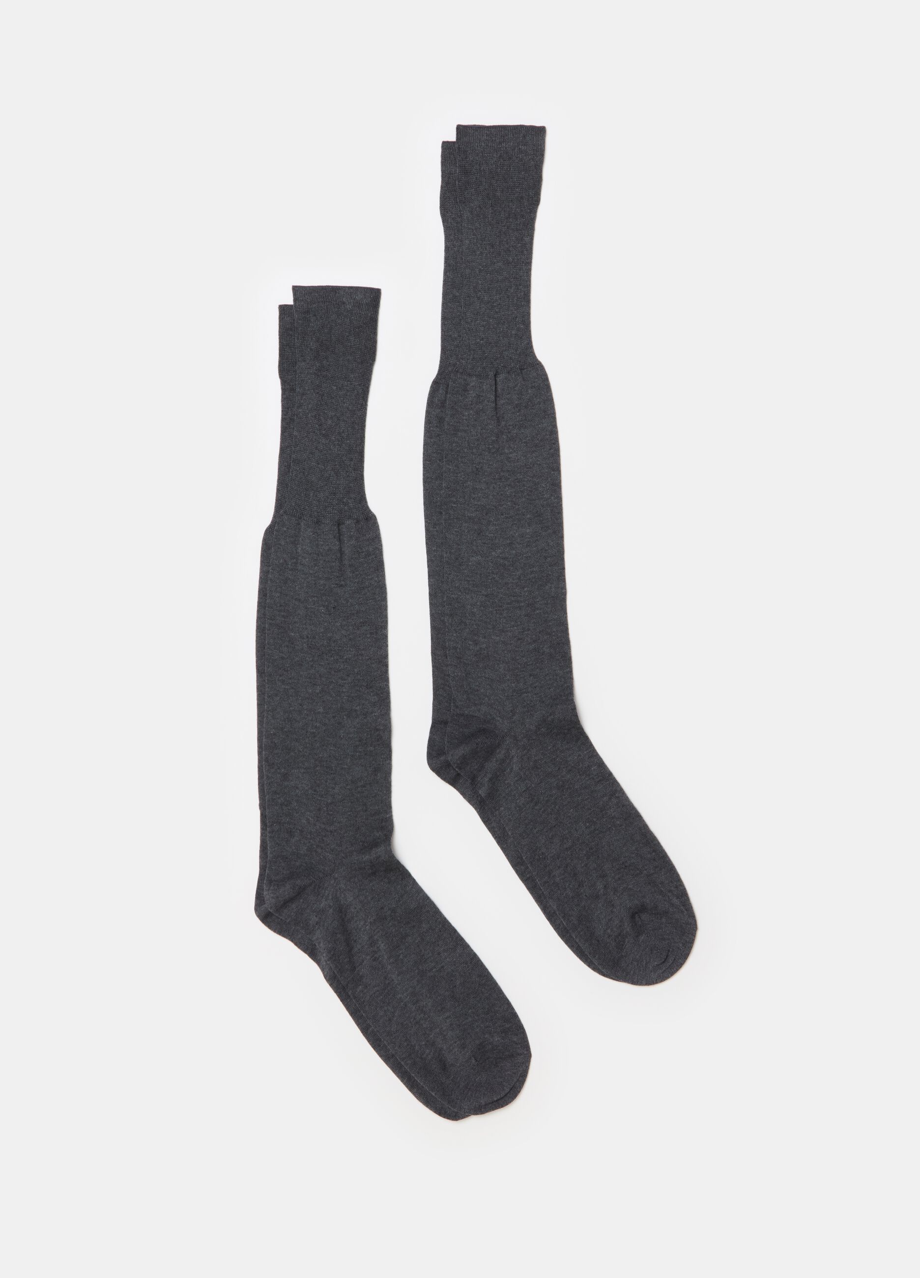 Pack dos calcetines largos de algodón Supima