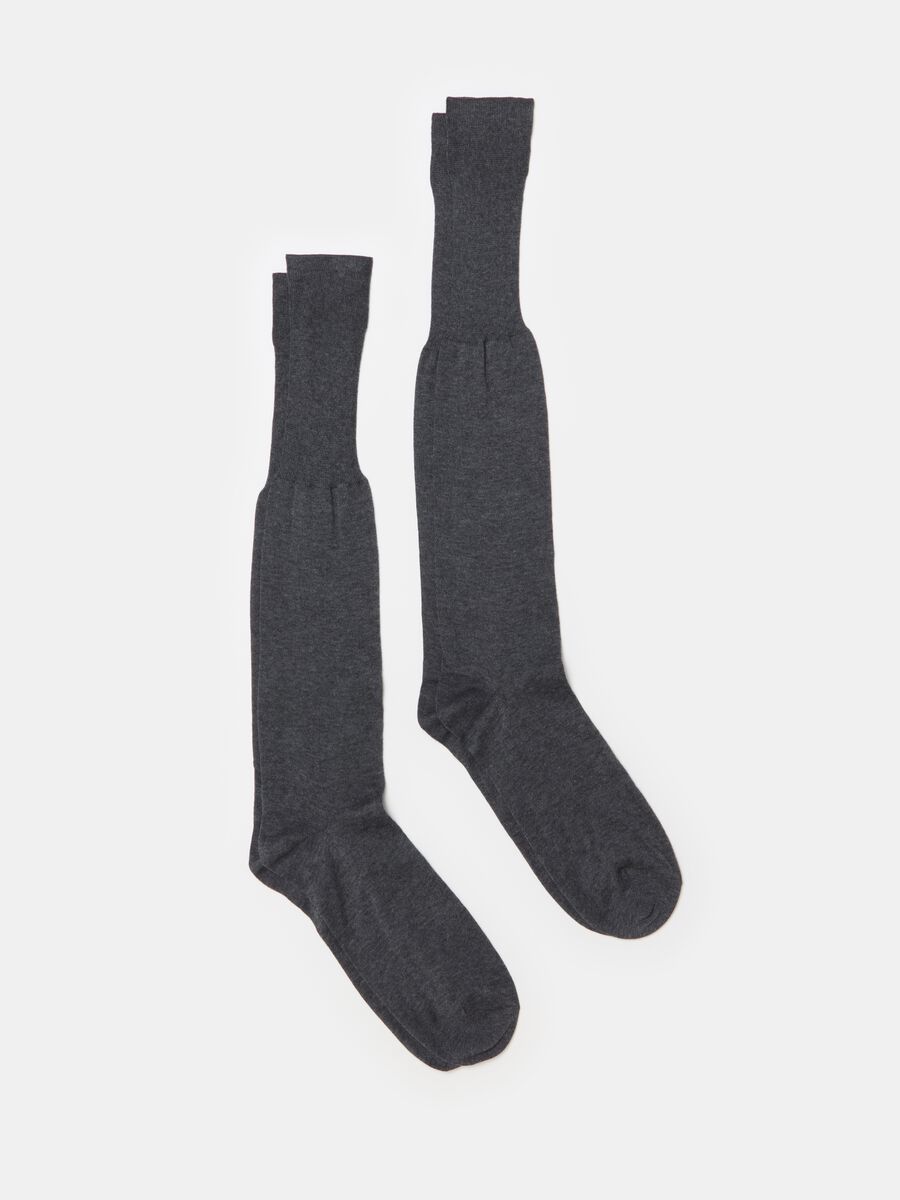 Pack dos calcetines largos de algodón Supima_0