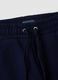 Pantaloni culotte blu in puro cotone organico per bambina_3