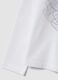 White stretch cotton T-shirt with ruffle neck and Frozen print for girls_3
