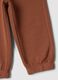 Brown pure cotton joggers, regular fit_2