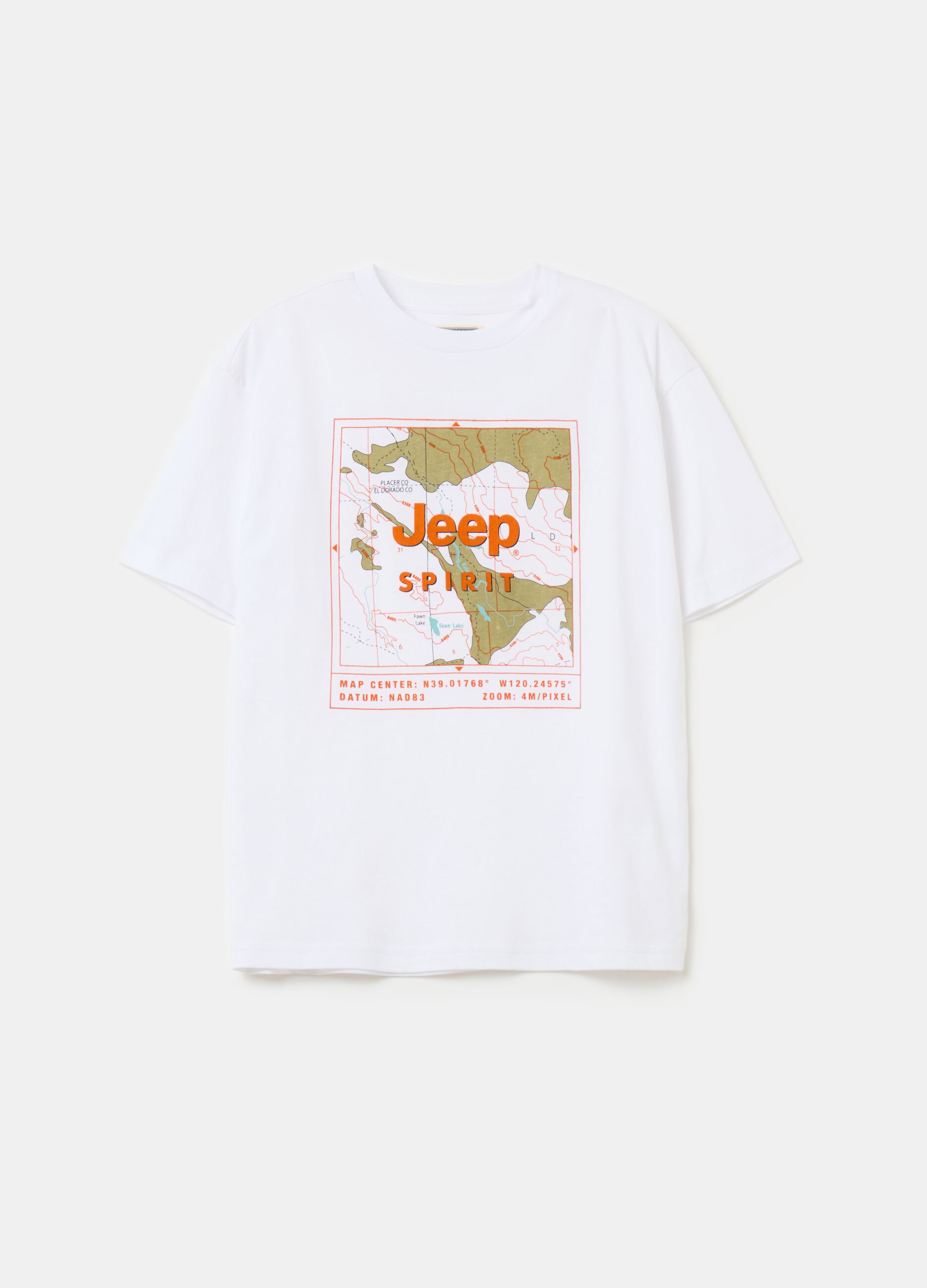 T-shirt in cotone con stampa Jeep