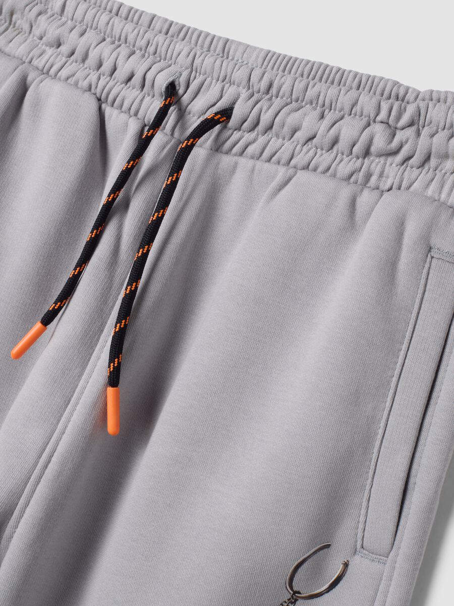 Pantaloni jogger grigi in misto cotone comfort fit_3