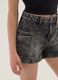 Girls&rsquo; slim-fit grey cargo denim shorts in stretch cotton_2