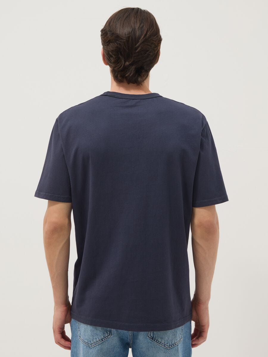Navy pure cotton relaxed-fit T-shirt_4