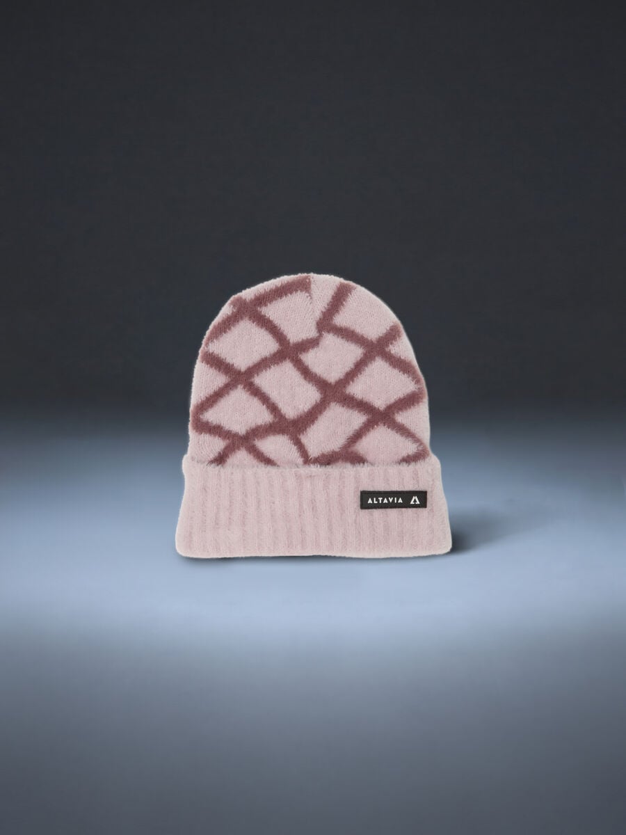 Knitted Beanie with Argyle Pattern ALTAVIA WITH DEBORAH COMPAGNONI_0
