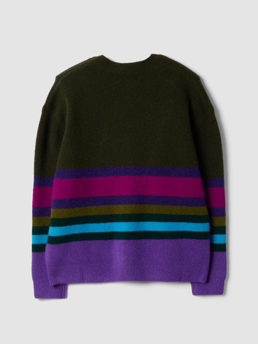 Oversized multicolour striped stretch-wool crew-neck jumper_1