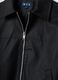 Schwarze Regular-Fit-Jacke mit Rei&szlig;verschluss und Kragen_1