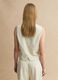 Beige Weste in Slim Fit aus Viskose-Leinen-Mix_3