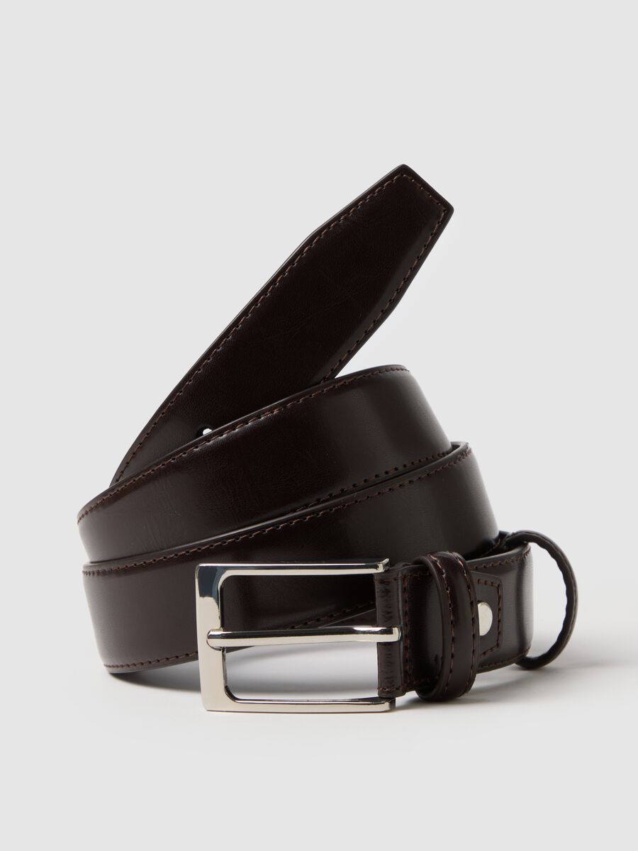 Brown casual regular fit belt_2