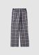 Multicolour checked pyjama trousers in pure organic cotton_6