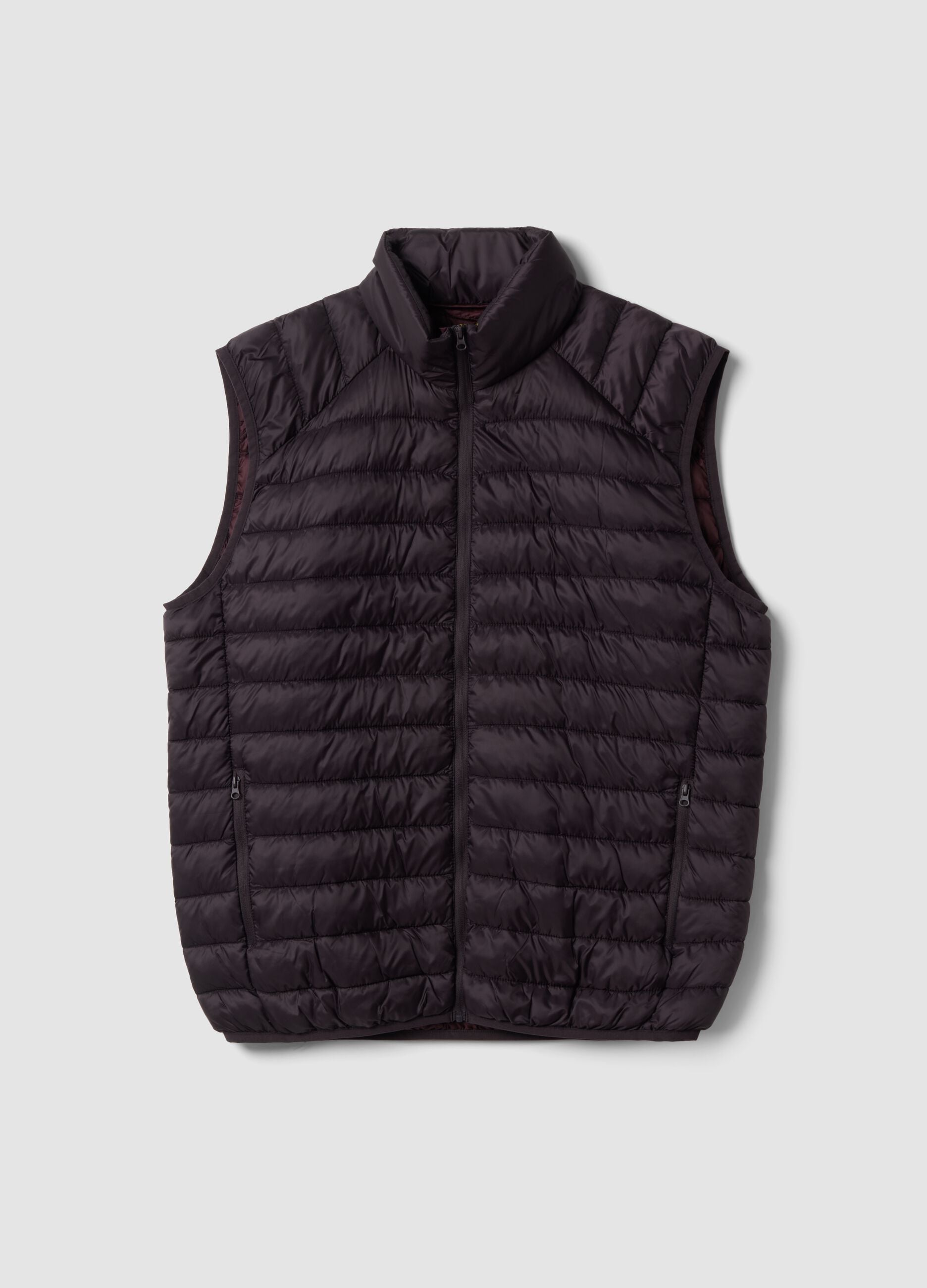 Purple Ultralight padded gilet with zip