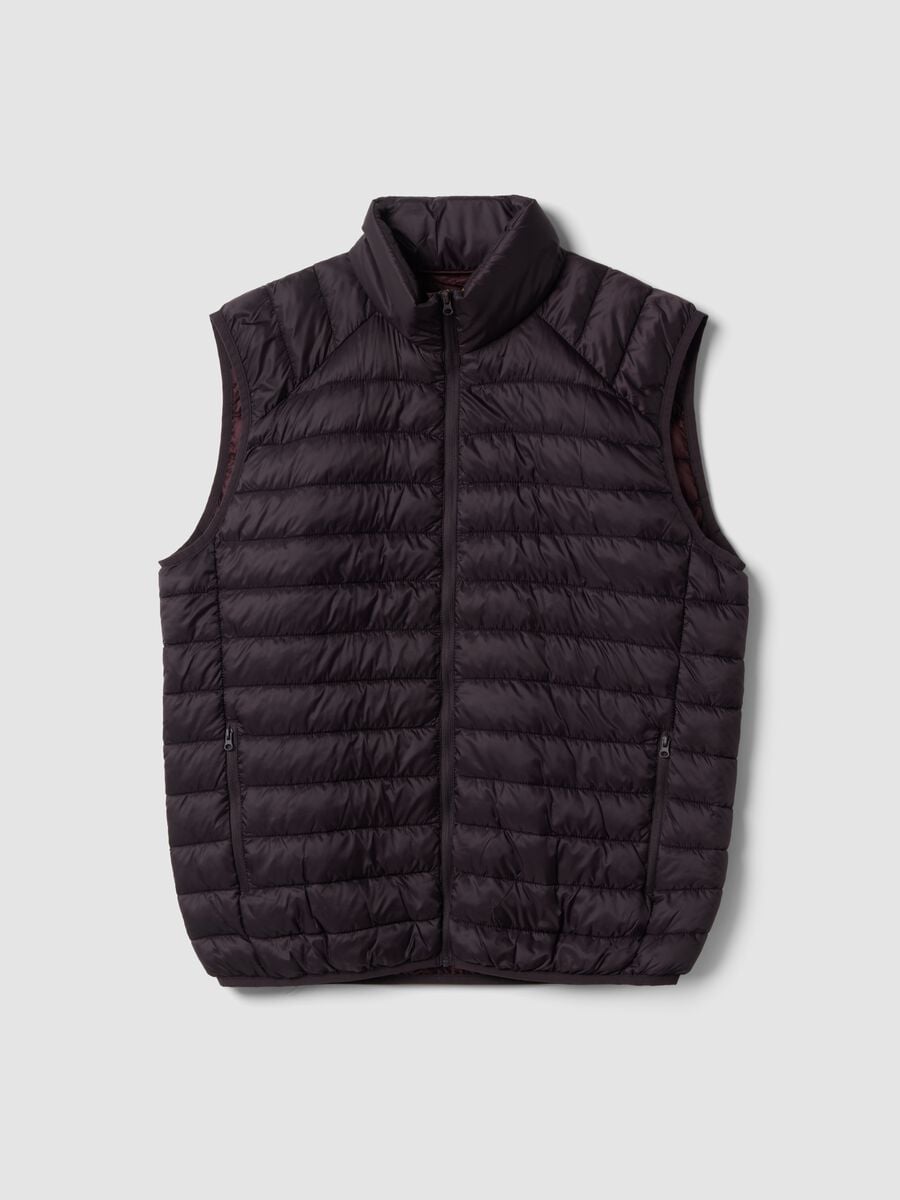 Purple Ultralight padded gilet with zip_0