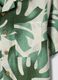 Green pure cotton shirt with tropical print_2