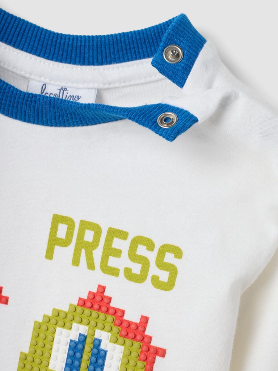 White organic cotton crew-neck T-shirt_3