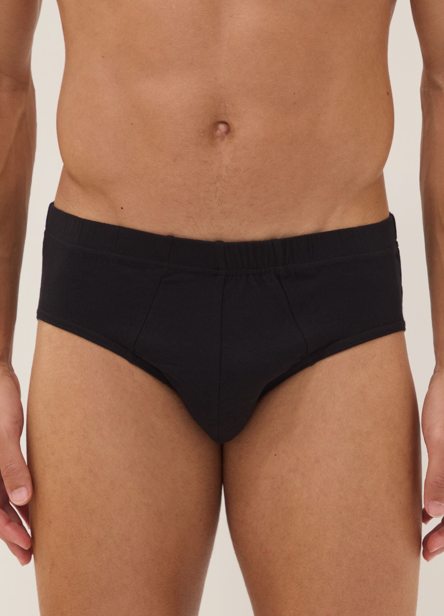 Schwarzer Slip aus Bio-Baumwolle