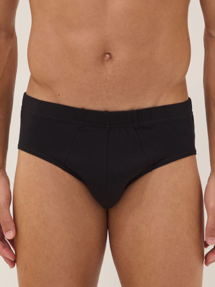 Schwarzer Slip aus Bio-Baumwolle_1