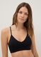 Schwarzer Bralette-BH mit herausnehmbarer Polsterung_0