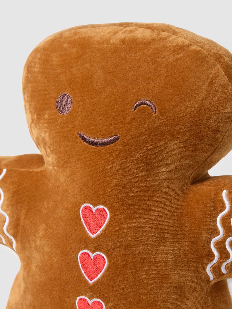 Ornamento de casa castanho em forma de gingerbread_2