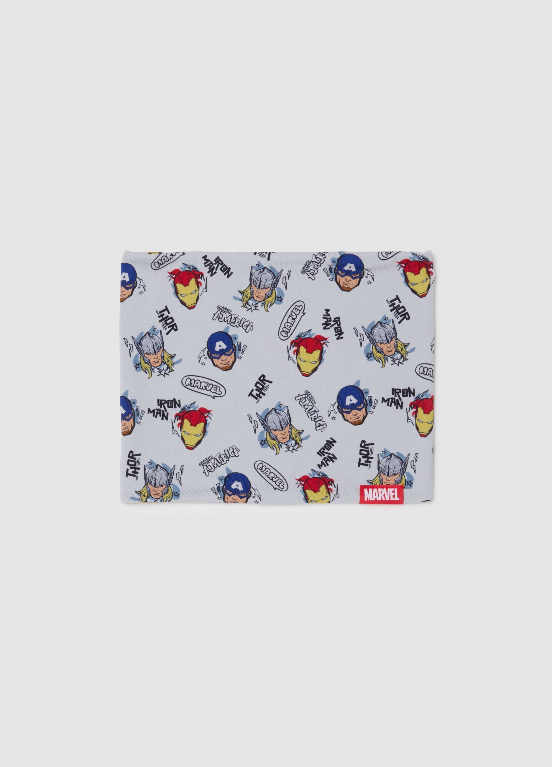 Children's Multicolor Stretch Cotton Neck Warmer with Print