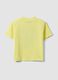 Boys&rsquo; pure cotton yellow oversized T-shirt_4