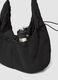 Black shoulder bag with adjustable strap_4