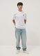Boy's pure cotton denim blue baggy jeans_0
