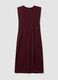 Rotes Midikleid aus Stretchmaterial, Slim Fit_4