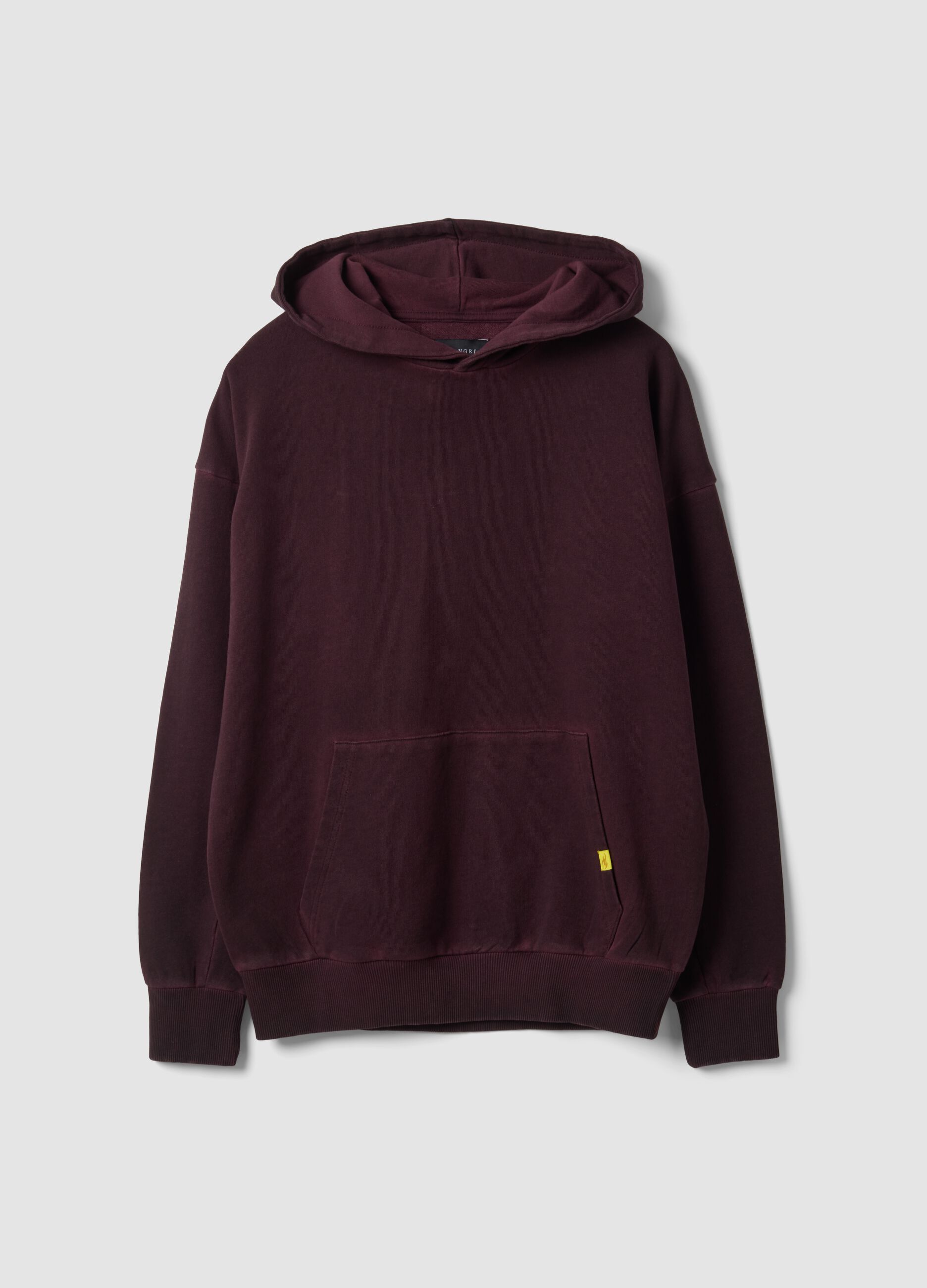 Red pure cotton oversized hoodie