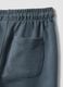 Blue pure cotton regular fit shorts for boys_3