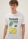 Wei&szlig;es T-Shirt aus reiner Baumwolle mit Print, Regular Fit_3