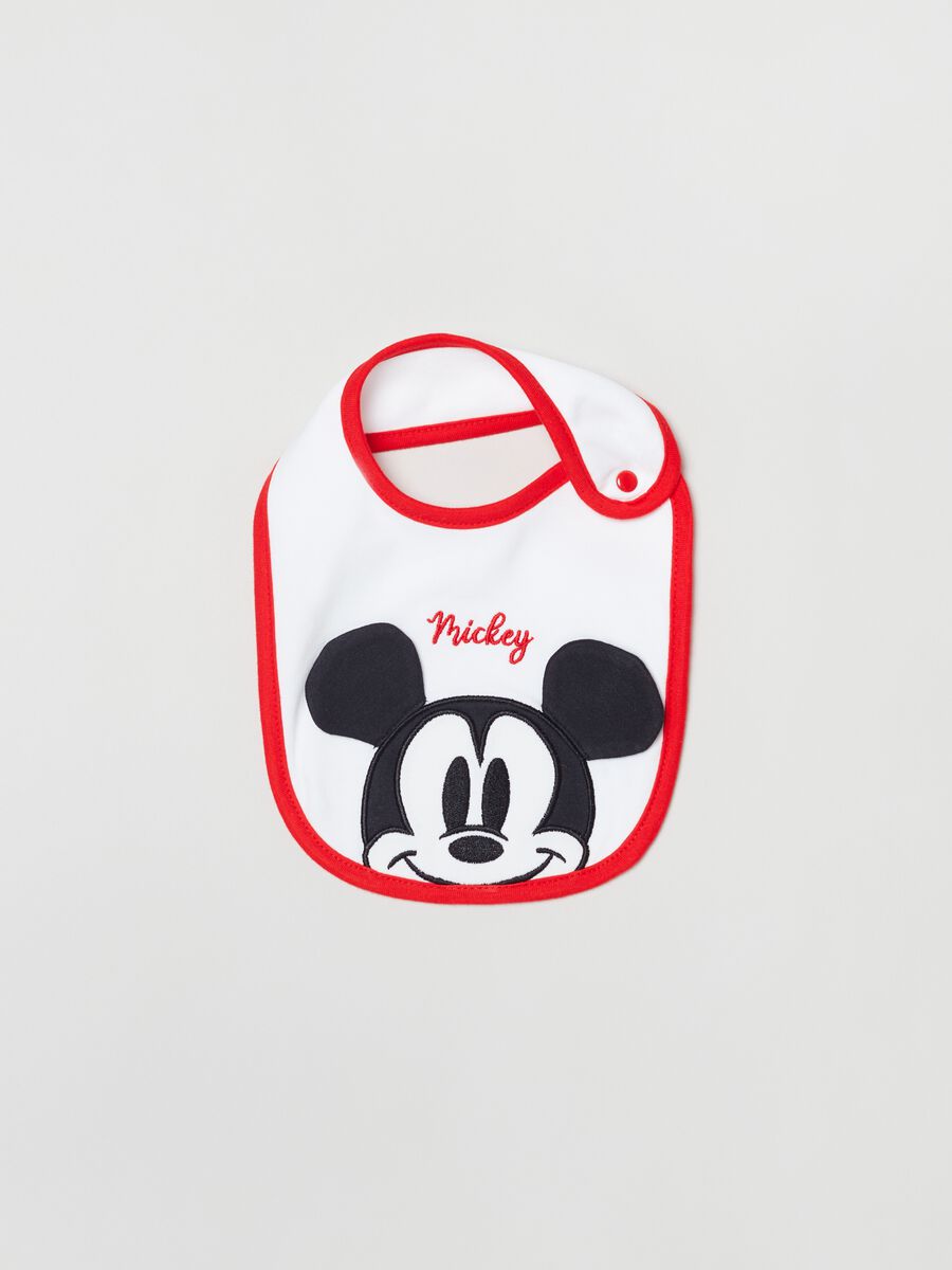 Bib with Mickey Mouse embroidery_0