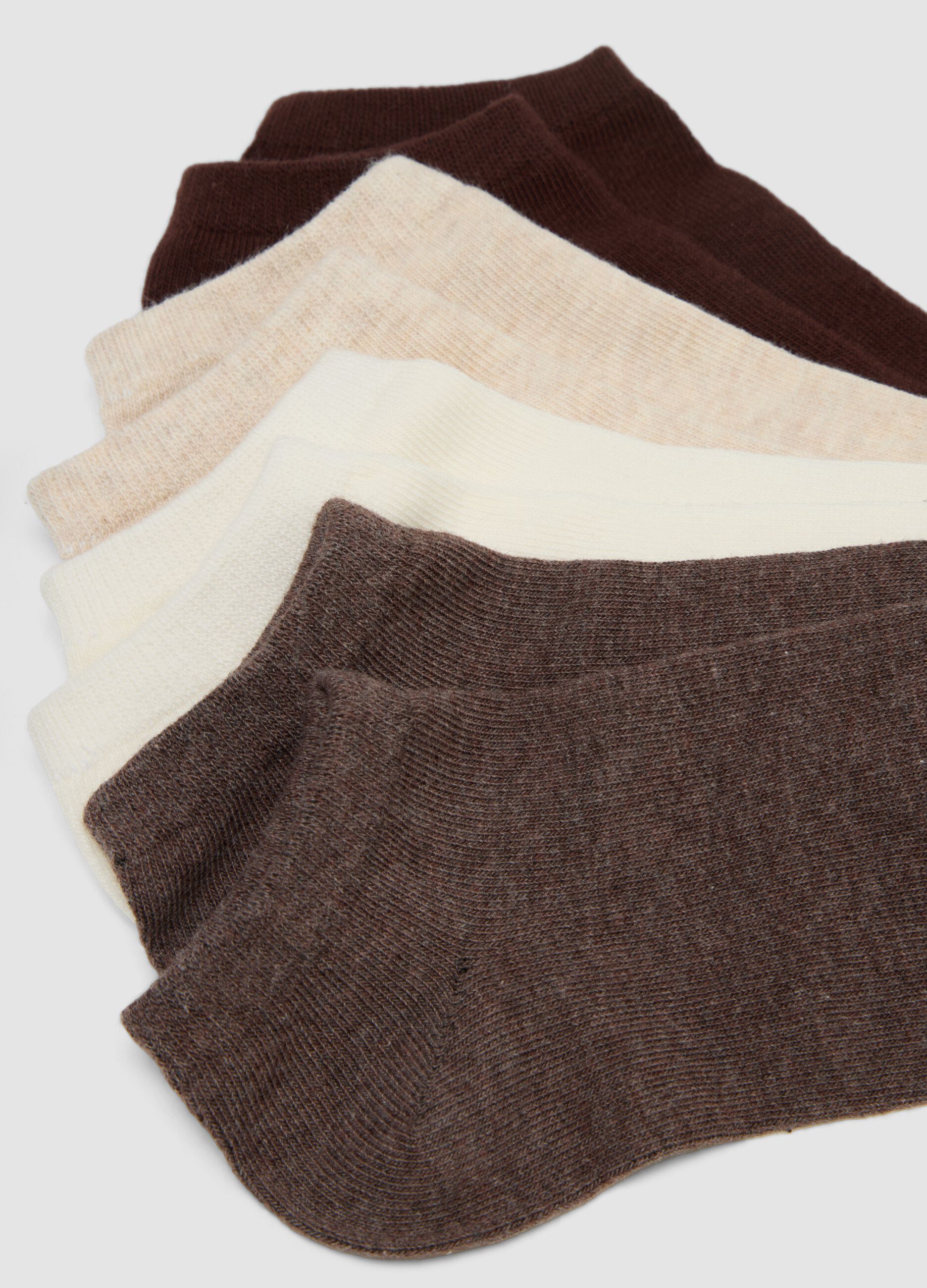 7-pack organic cotton-blend ankle socks