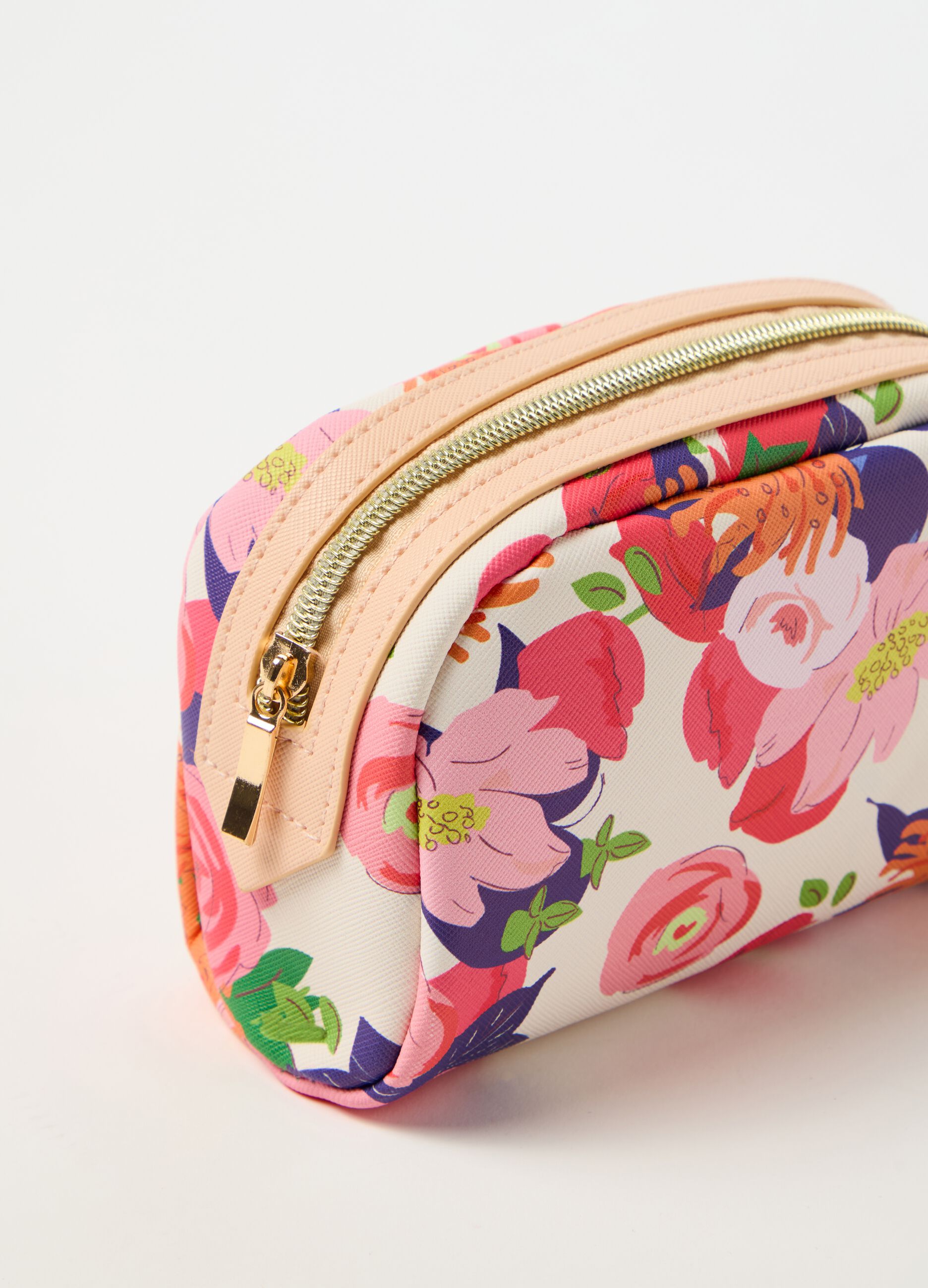 Mini floral pouch