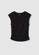 Black pure cotton regular fit tank top_4