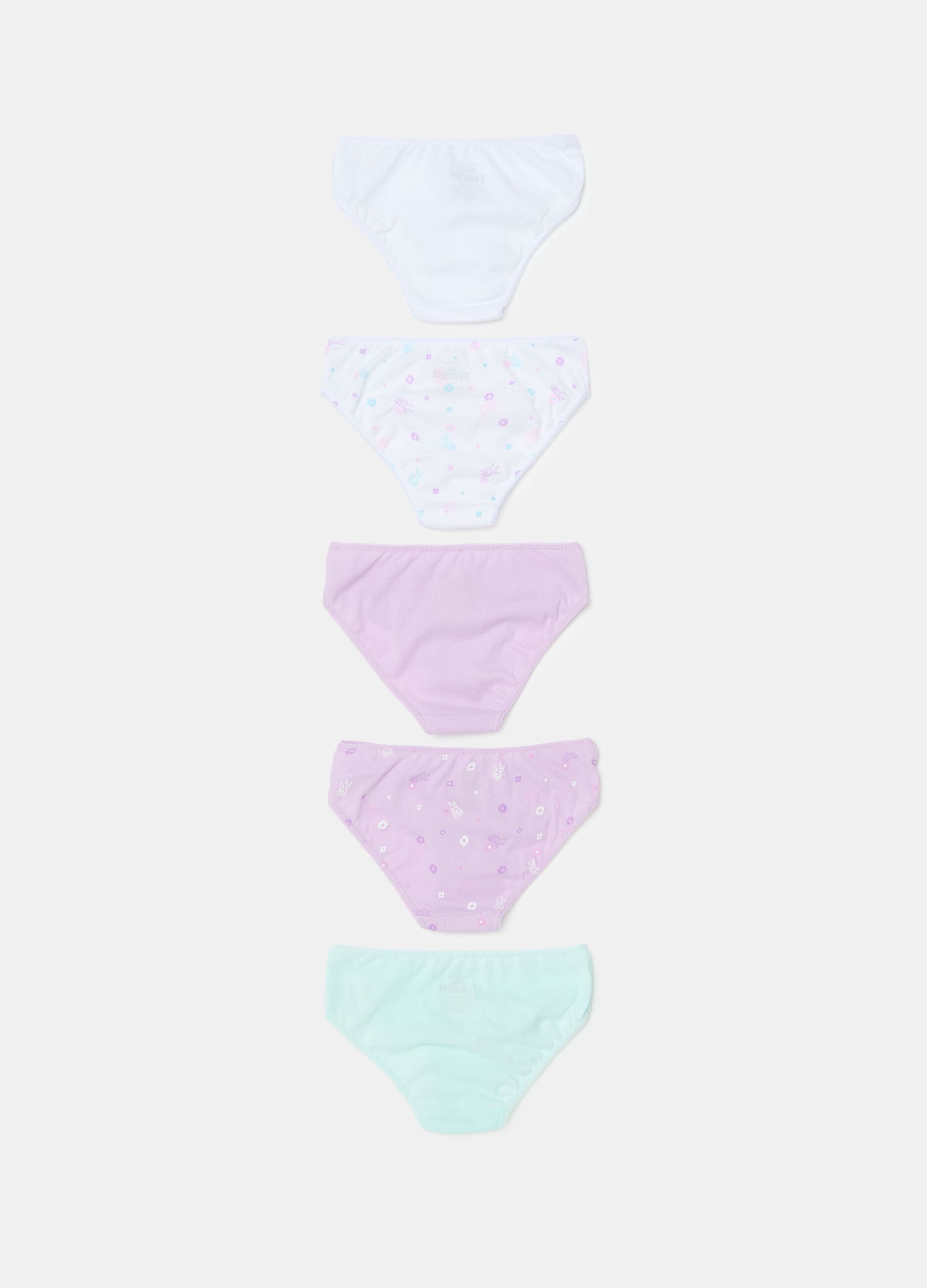 Five-pack briefs with Elsa print