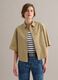 Beiges Hemd aus reiner Baumwolle mit Brusttasche, Oversize-Fit_2