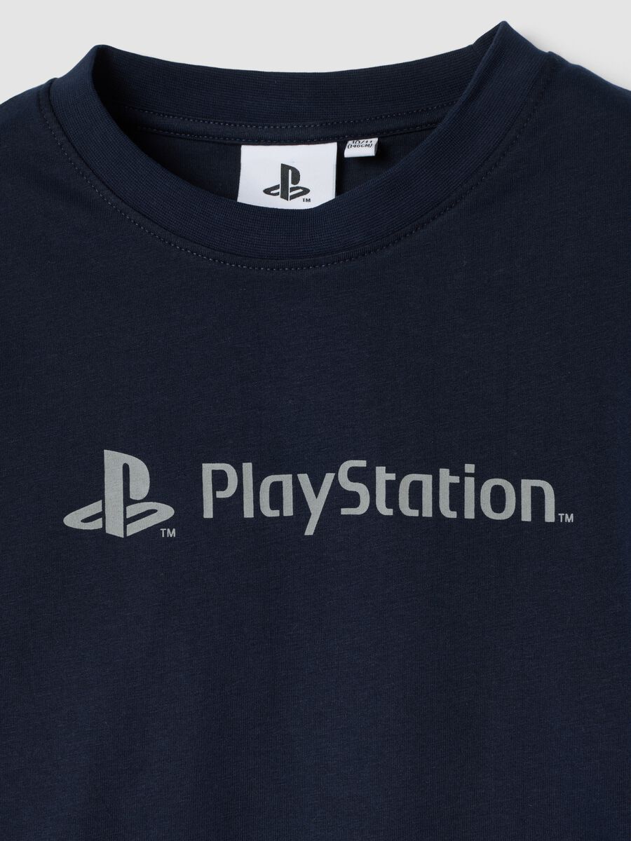 Blue organic cotton PlayStation print pyjamas_2
