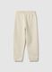 Children's beige cotton-blend joggers regular fit with SpiderMan logo_1