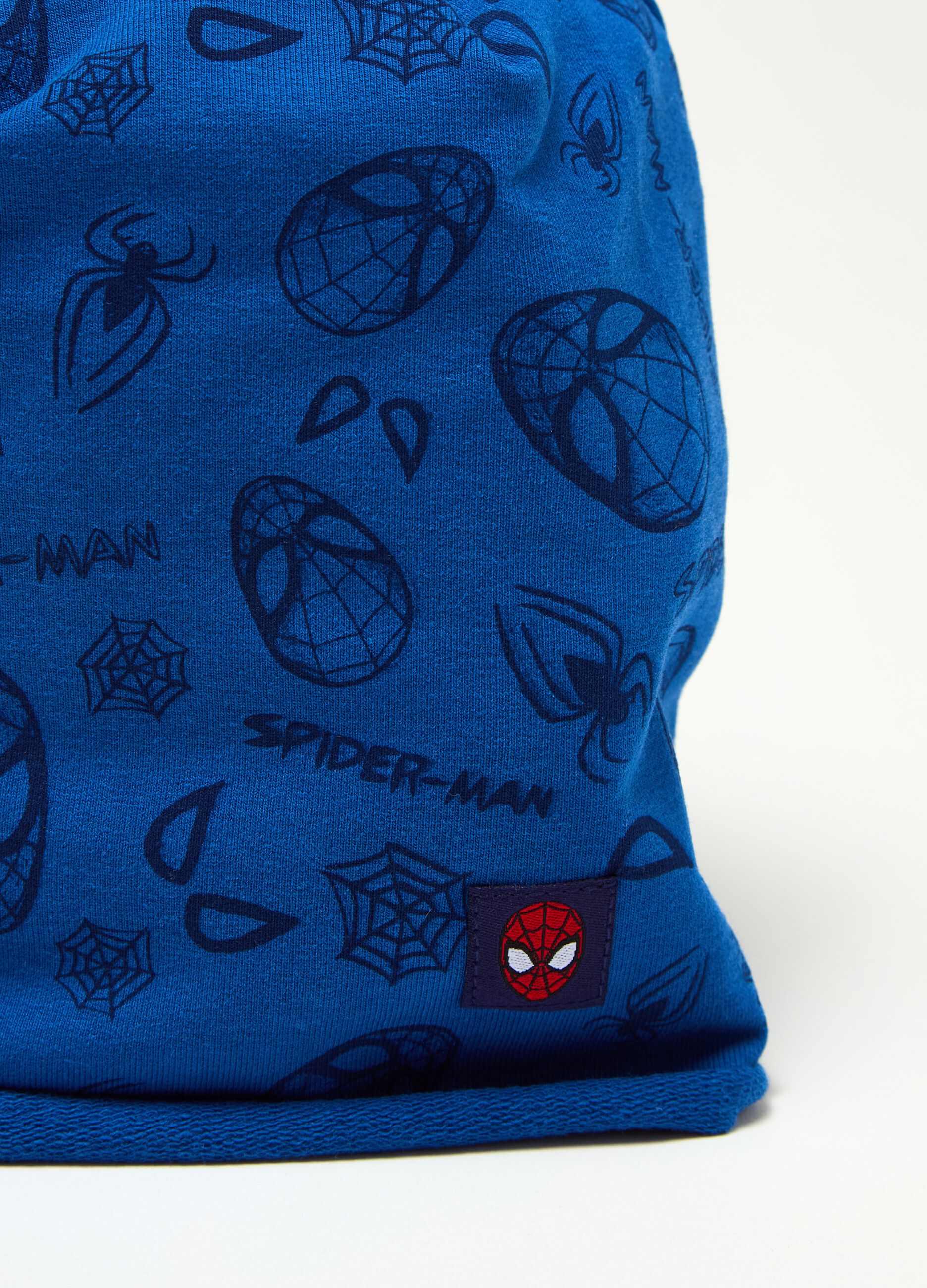 Organic cotton hat with Spider-Man print