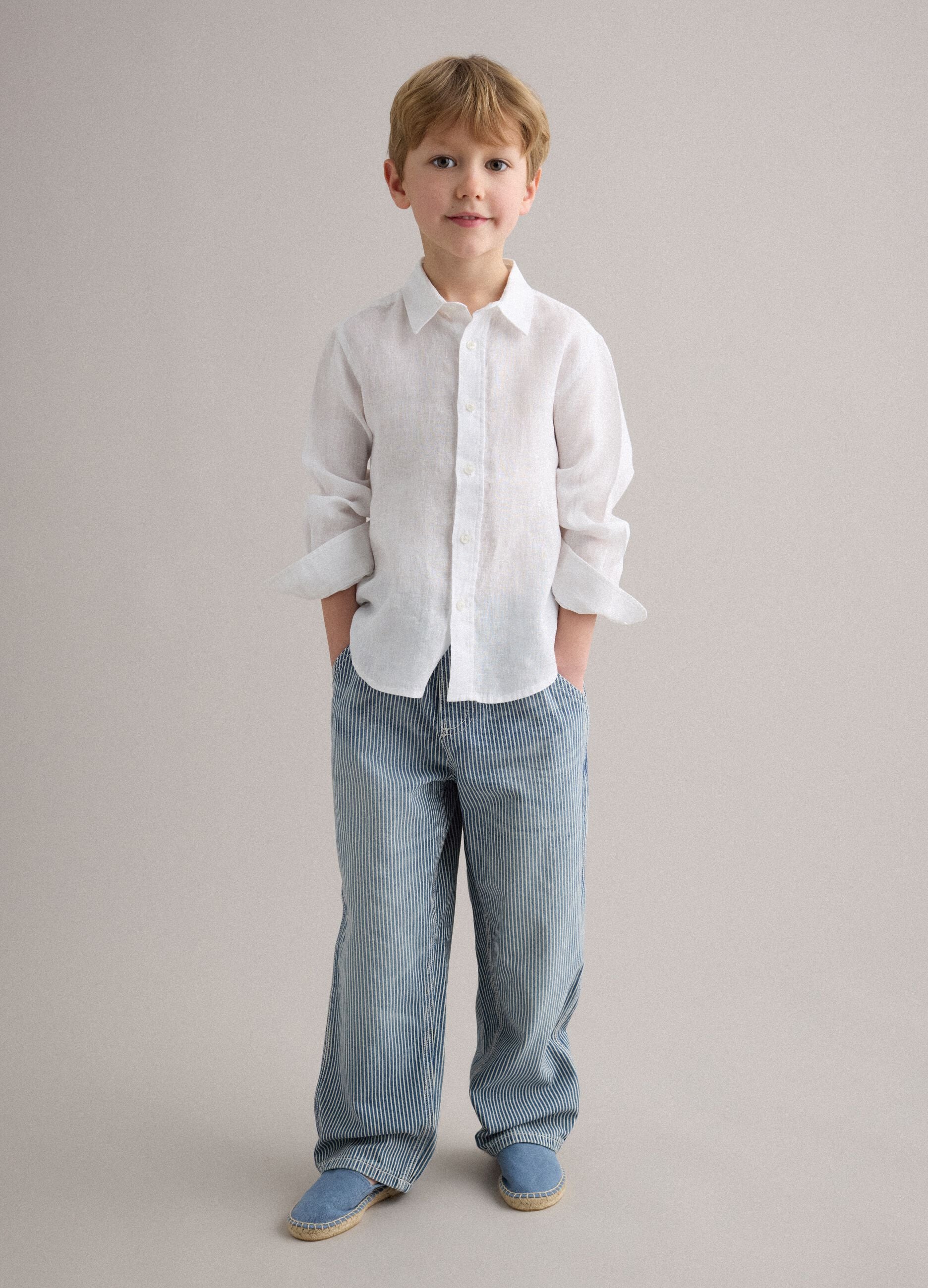 Blue espadrilles for boys