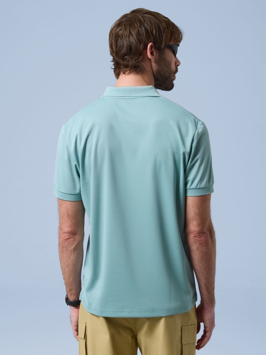 Green ALTAVIA SAILING polo with classic breathable collar_3