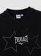 Girls&rsquo; cropped black pure cotton T-shirt with embellished stars_2