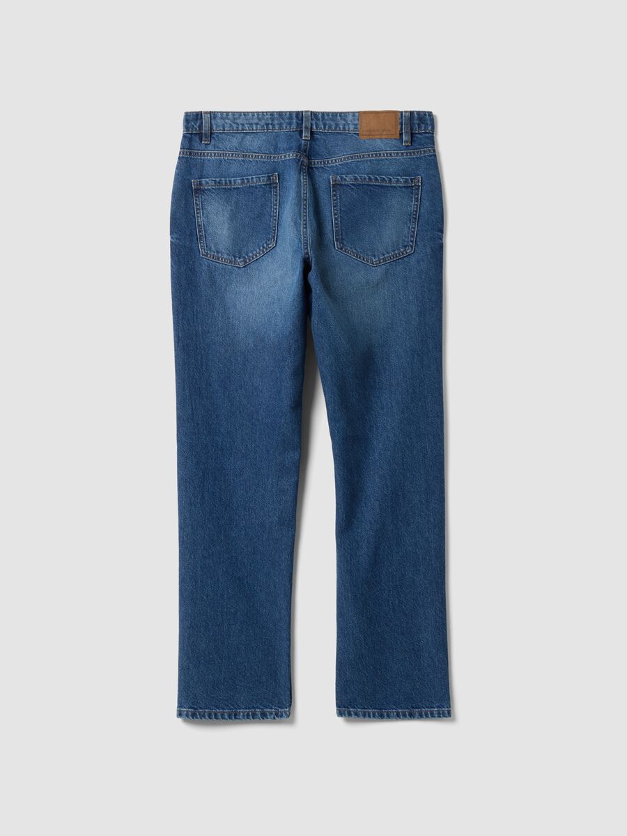 Regular-fit pure cotton denim jeans_1