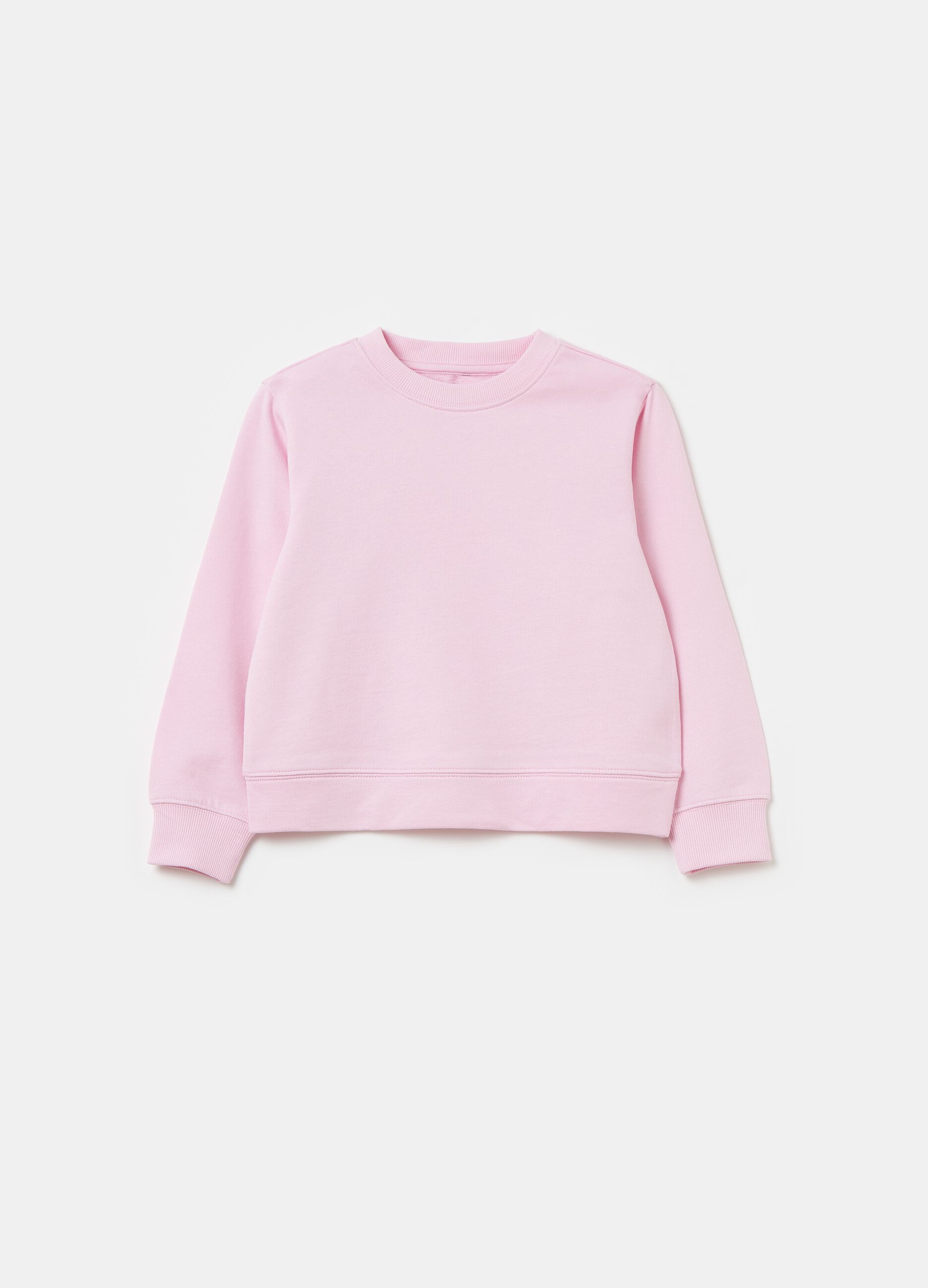 Solid colour sweatshirt in French terry