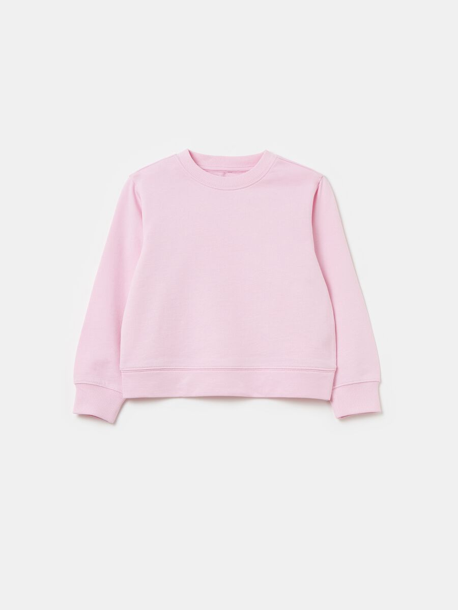 Solid colour sweatshirt in French terry_0