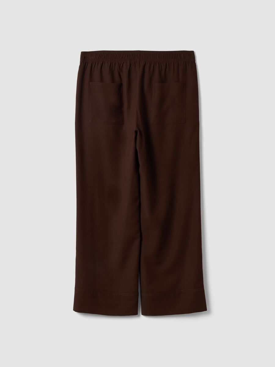 Braune Wide-Leg-Hose aus Viskosemix_1