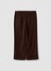 Brown wide-leg trousers in a viscose blend_5