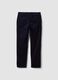 Cal&ccedil;as chino azul-marinho regular fit em bombazina de algod&atilde;o el&aacute;stico_6