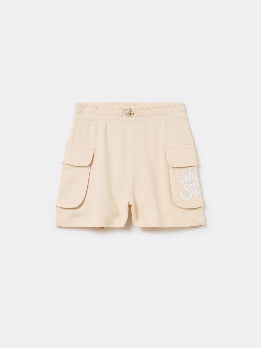 Shorts with drawstring and pockets_0